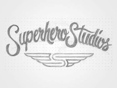Superhero Sketch (Animated) cardiff design flow inglis lettering logo script sketch superpowers type typography wip