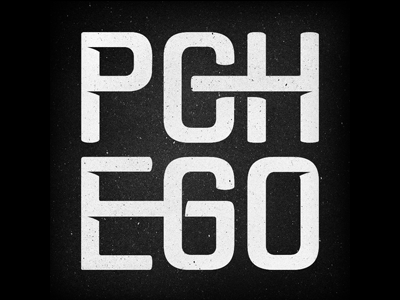 PGH EGO egotist lettering letters pgh pittsburgh type typography