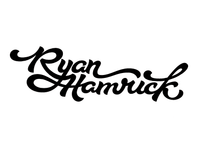 Sig Comparison brush hamrick lettering logo name personal script signature type typography vector