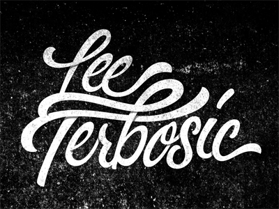 Lee Terbosic branding lettering logo pittsburgh script signature terbosic type typography vector