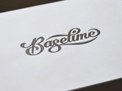 Logotype Sketch baselime branding lettering logo script sketch type typography