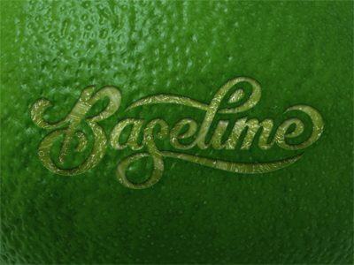 Baselime Fun baselime branding fruit fun lettering lime logo script silly tasty texture type typography vector