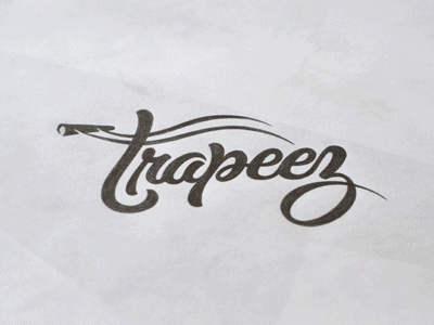 Trapeez Sketch branding lettering logo logotype pencil script sketch trapeez type typography