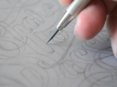 Holstee Video artist series holstee lettering pencil poster print script sketch type typography video