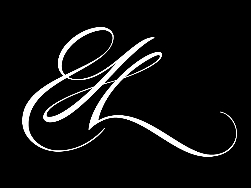 Vector H (animated) beziers branding extrema hamrick handles lettering logo logotype points script type typography vector