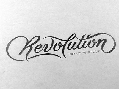 Revolution Sketch branding lettering logo logotype revoluton rough script sketch type typography