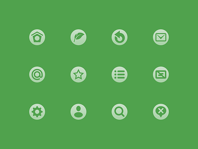 Icons circle feather green icons interface options quill round social twitter ui