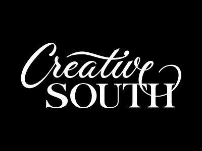 Creative South Final (for real) branding creative south final lettering logotype script vector