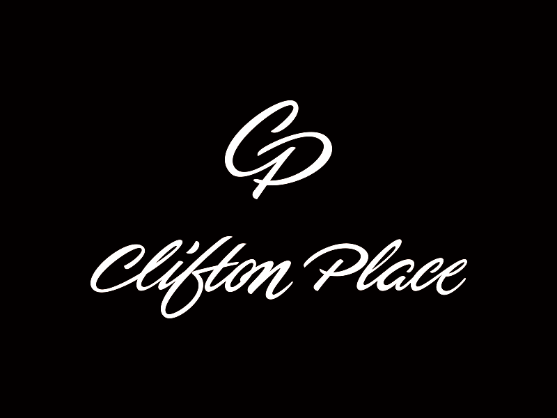 Clifton Place Logos & Monograms (GIF) clifton place exhaustion lettering logotype script sleep deprivation type typography vector