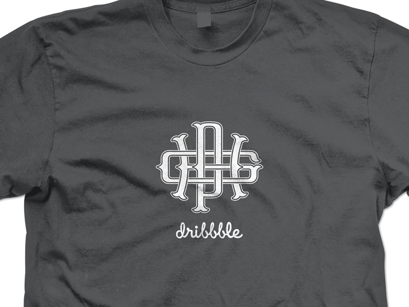 PGH Dribbble Shirts branding dribbble lettering logo logotype meetup monogram pgh pittsburgh script type typography