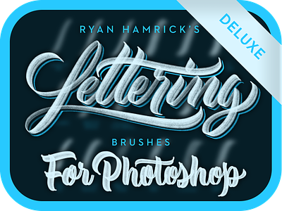 Lettering Brushes for Photoshop (Deluxe)