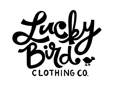 LuckyBird Clothing Co. Hand Drawn Type branding hand drawn hand drawn type hand drawn typography hand lettering handlettering illustration lettering logo type vintage type vintage typeface vintage typography