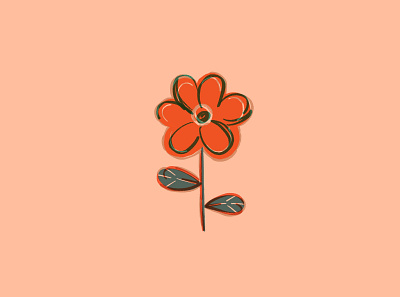 Flower Doodle flower flower illustration flower logo icon illustration leaf texture