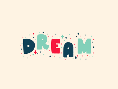 Dream blue drawing dream hand drawn i have a dream illustration lettering mlk pattern red texture type typography vector