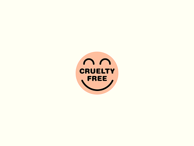 Smile :D brand color cruelty free cruelty free cruelty. face free happy illustration label line logo salmon smile smiley face symbol vector vegan