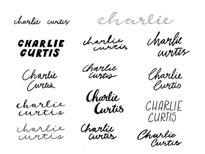 Charlie hand drawn hand drawn type hand drawn typography hand lettering handlettering lettering sketches type typography