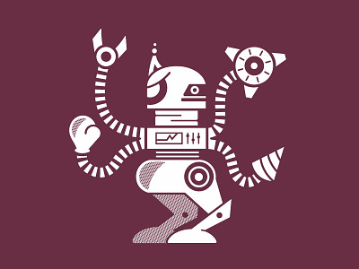 Mega Dankbot Talisman beer bot character craft dankbot red robot