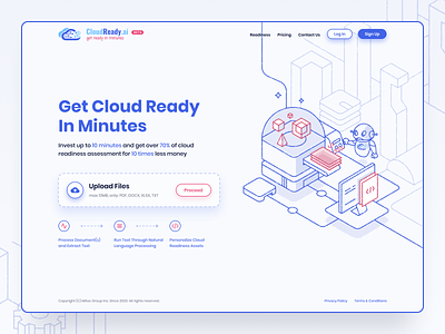 Get Cloud Ready in Minutes artificial intelligence assessment cloud app cloud computing framework robot robotic server servers