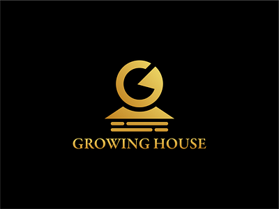 GROWING HOUSE design leter g logo logo real estate vector
