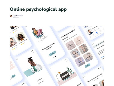 Psychological app 3d app graphic design illustration psychology ui ux