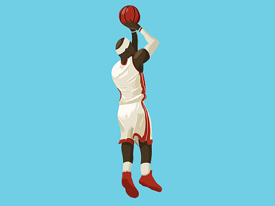 Okay, here's a basketball shot. drawing illustration photoshop sketching