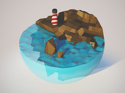 WIP: Climate Change 3d cinema4d low poly wip