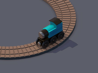 Toy Train (WIP) 3d animation cinema 4d motion graphics