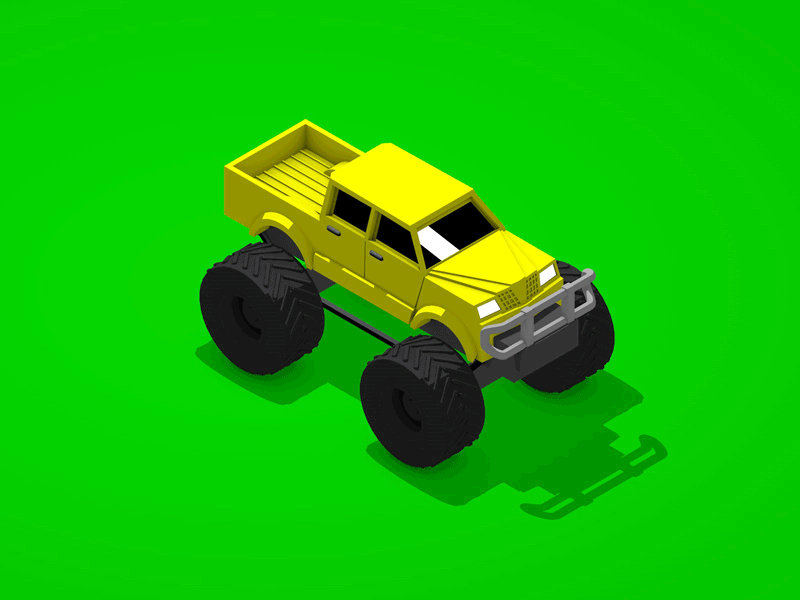 Cel Shaded Truck - Animated