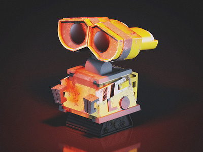 WALL-E 3d cinema 4d disney modeling octane render pixar