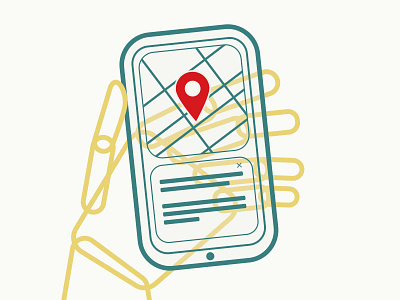 Hand Holding Phone In An Explainer #5 graphic design illustration illustrator motion design vector