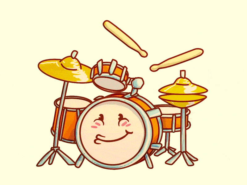Drumrollin animation drums