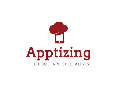 Apptizing Logo Design app cook design food logo logodesign mobile restaurant