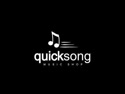 Quick Song Logo Design design logo logodesign music note shop song