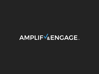 Amplify&Engage Logo Design + Business Card amplify design engage icon logo logotype marketing scale stats wordmark