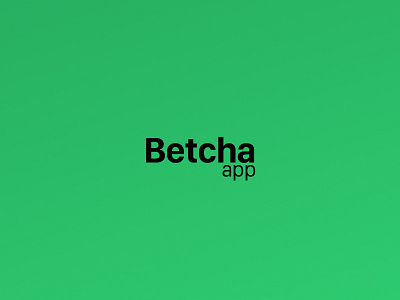 Betcha App app design ios logo mobile sport ui ux wordmark