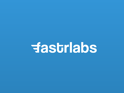 FastrLabs Logo Design blue code design fast it lab line logo
