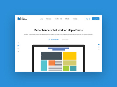 BetterBanners Header clean header homepage image vector web webpage website