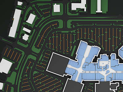 3D Map Render 3d mall map outdoor retail