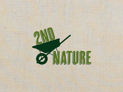 2nd Nature Logo branding cary green landscaping logo logo design nc raleigh