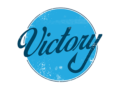 Victory blue circle fishing hook military ocean sea victory