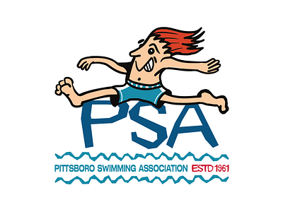 PSA logo nc north carolina nostalgia pool recreation summer swim type