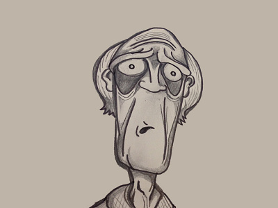 Old Man drawing illustration man old pencil sketch