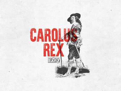 Carolus Rex charles king latin nc north carolina print shirt type