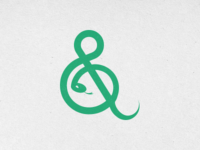 Ampersnake ampersand green snake