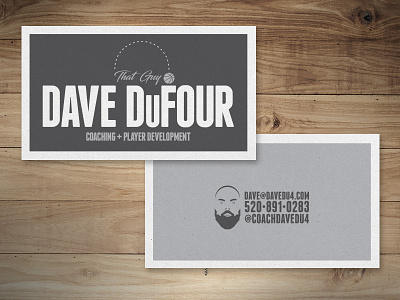 The Daves I Know basketball business card coach dave development guy print