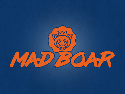 Mad Boar blue boar hunting mad orange pig pork product rinds