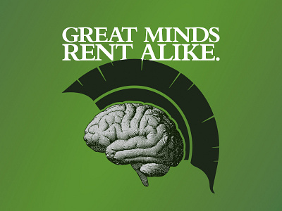 Great Minds advertising apartment brain green greensboro housing rent spartan student triad