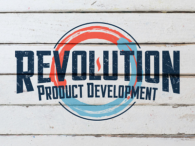 Revolution Logo Final arrow blue circle development logo navy nc product revolution signage type