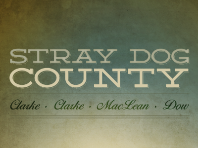 Stray Dog County 2 comic dog graphic novel cover green lines type typography yellow