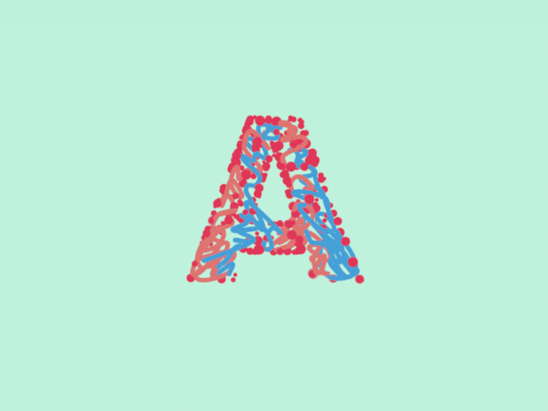 A a adobe ae animation art c4d cinema4d dribbble dynamics gif letter motion